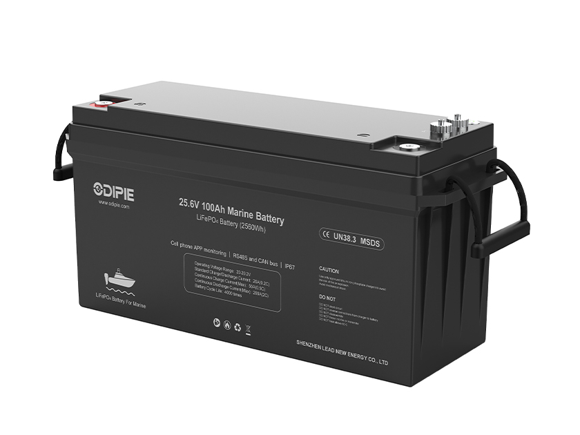 Wholesale Odipie 25.6V 100Ah LiFePO4 Battery for Marine and Trolling Motors