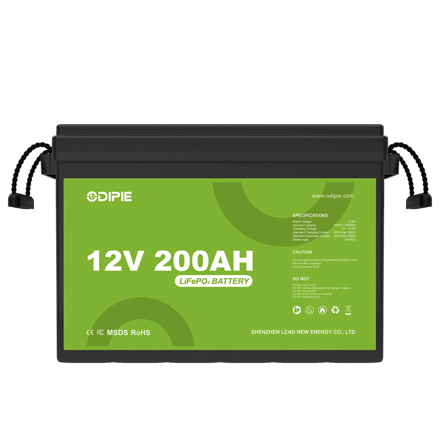 High Capacity 12V 200AH Lithium Battery For Leisure, Solar
