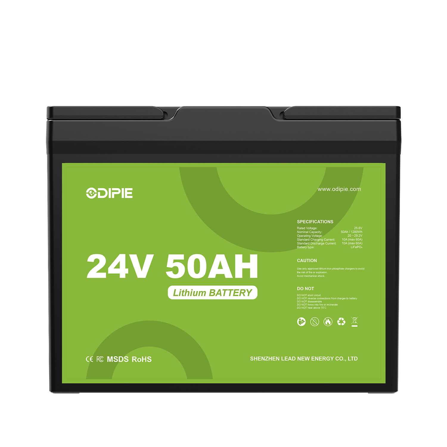 Custom Multi-functional 25.6V 50Ah Lithium Battery Pack