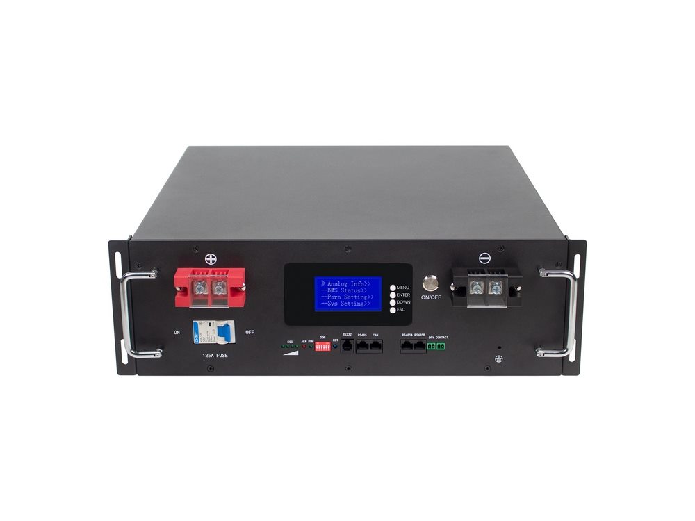 Stackable High Voltage 51.2V 100Ah Rack-mount Battery