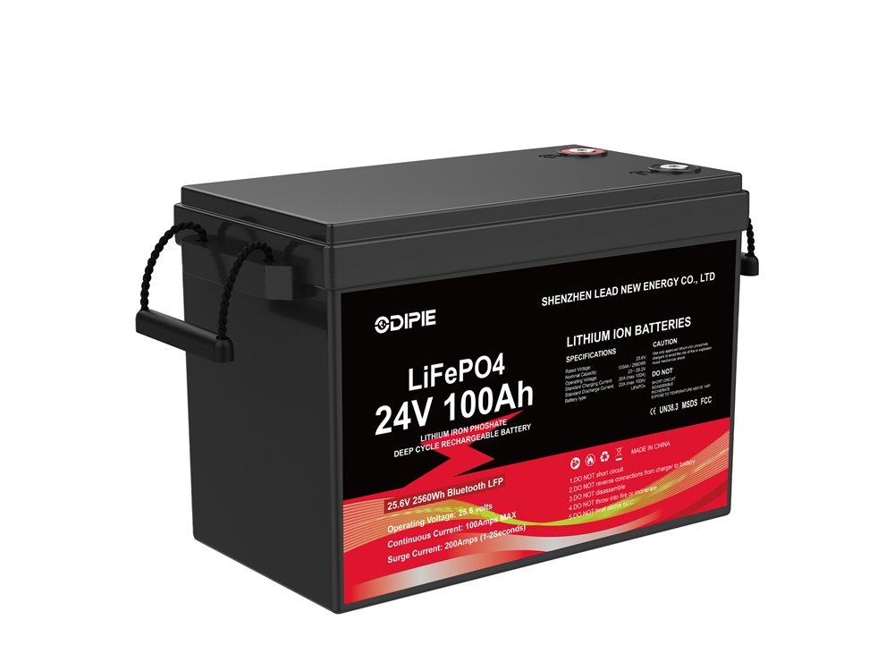 Safe and Stable 25.6V 100Ah LiFePO4 Battery