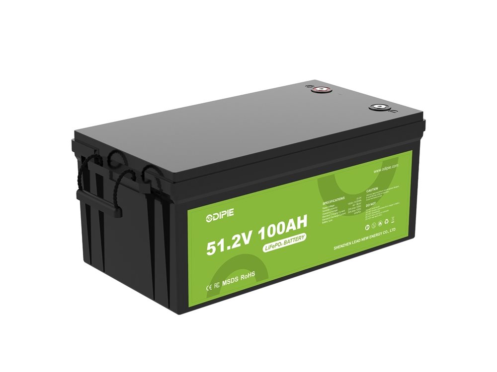 High Energy Density 51.2V 100Ah LiFePO4 Battery for off-grid solar storage
