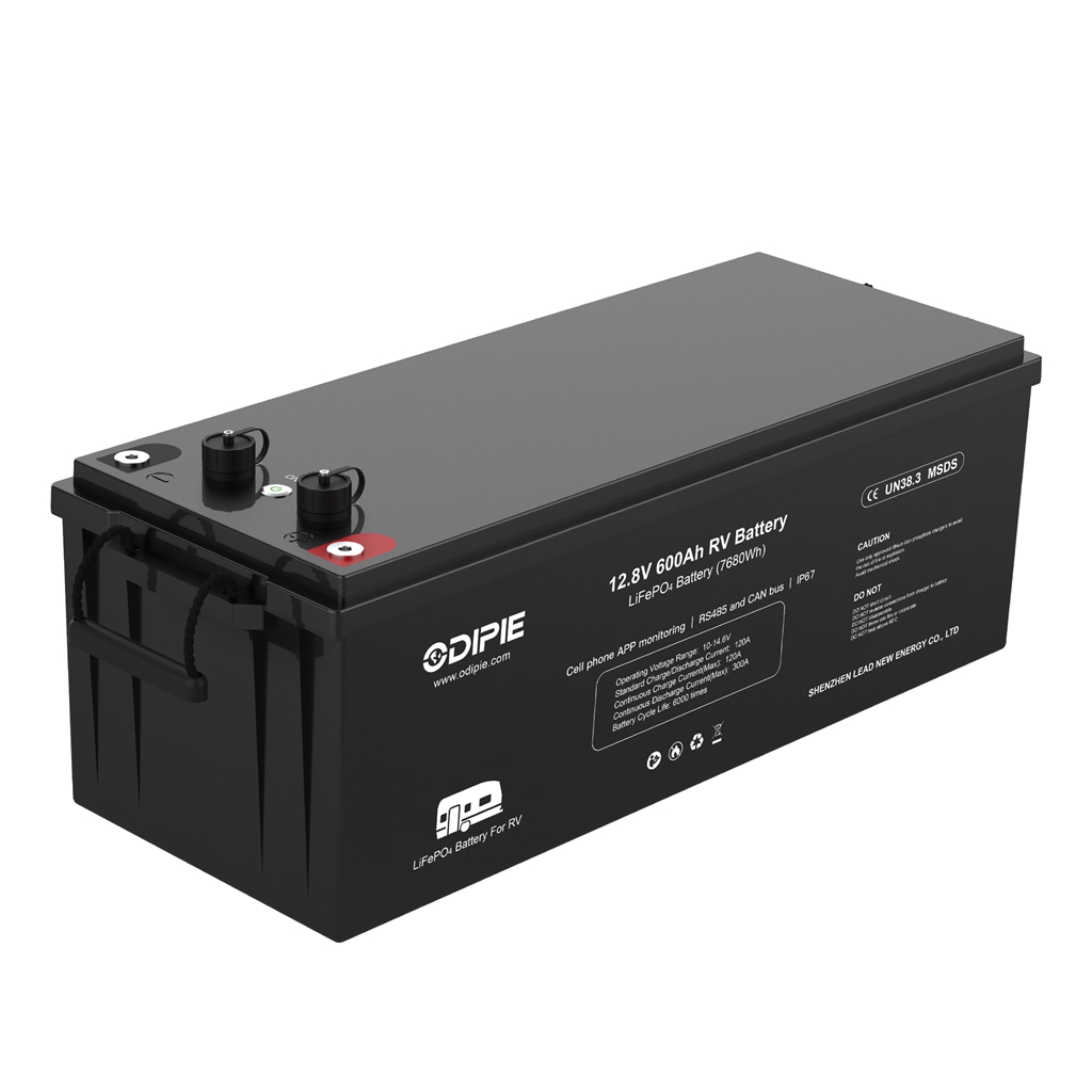 Drop-in replacement LiFePO₄ battery 12.8V 600Ah for RV