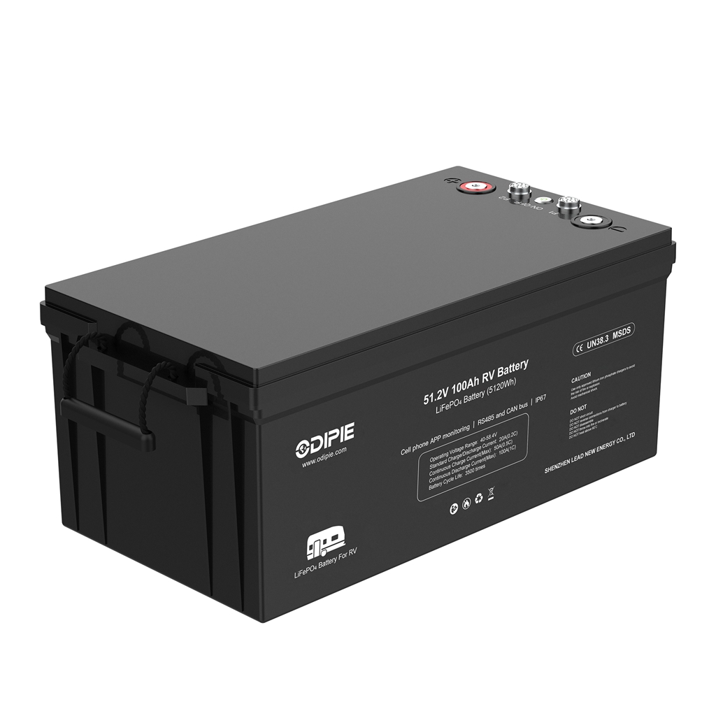 51.2V 100Ah RV high-power LiFePO4 battery deep-cycle energy
