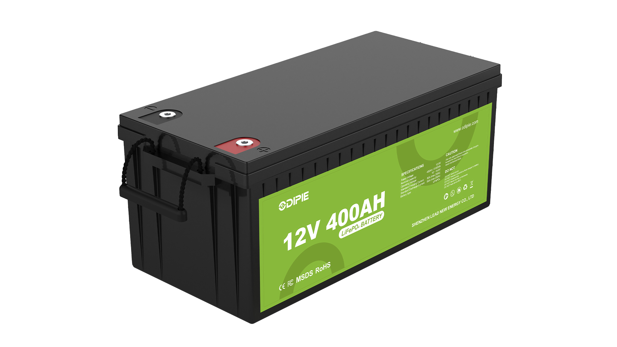 Premium-grade 12.8V 400Ah Smart Lithium Battery