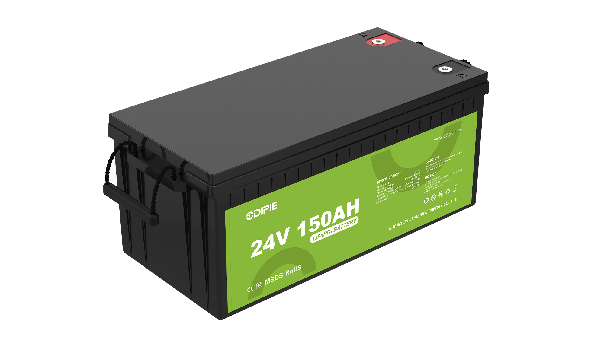 24V 150Ah LiFePO₄ Battery – High Storage Capacity Version