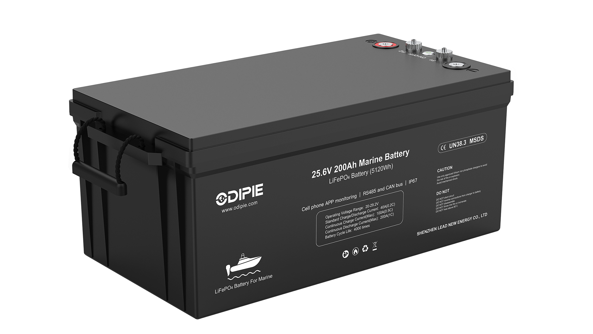 High Power 25.6V 200Ah Lithium Battery for Custom Energy
