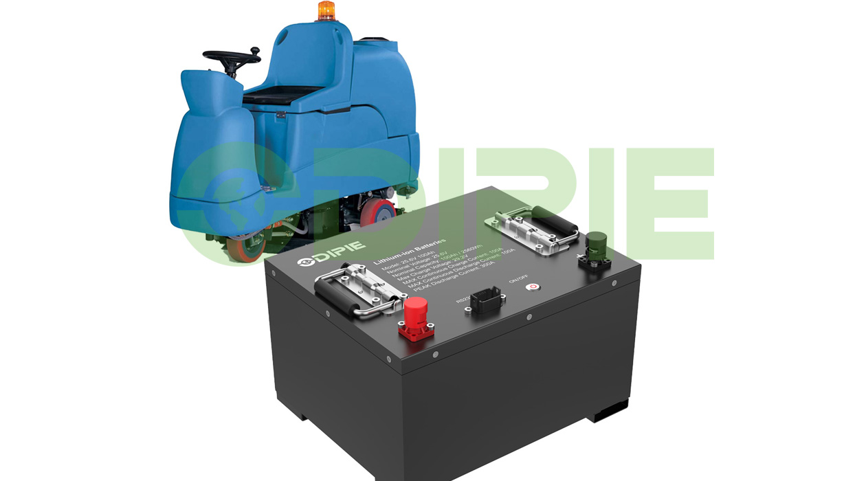 Floor scrubber battery